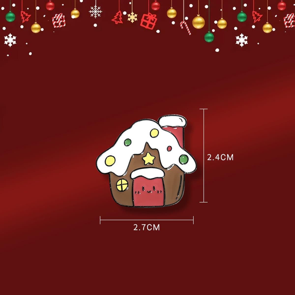 Брошь-значок Санта-Клаус, металлическая, в стиле мультфильма, с индивидуальным дизайном, рождественская брошь для одежды и...