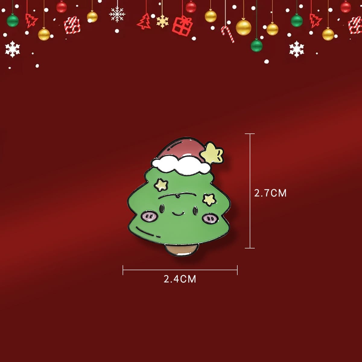 Брошь-значок Санта-Клаус, металлическая, в стиле мультфильма, с индивидуальным дизайном, рождественская брошь для одежды и...