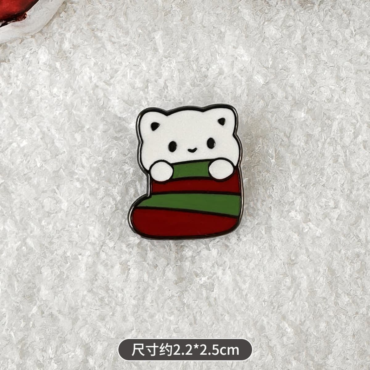 Брошь-значок Санта-Клаус, металлическая, в стиле мультфильма, с индивидуальным дизайном, рождественская брошь для одежды и...