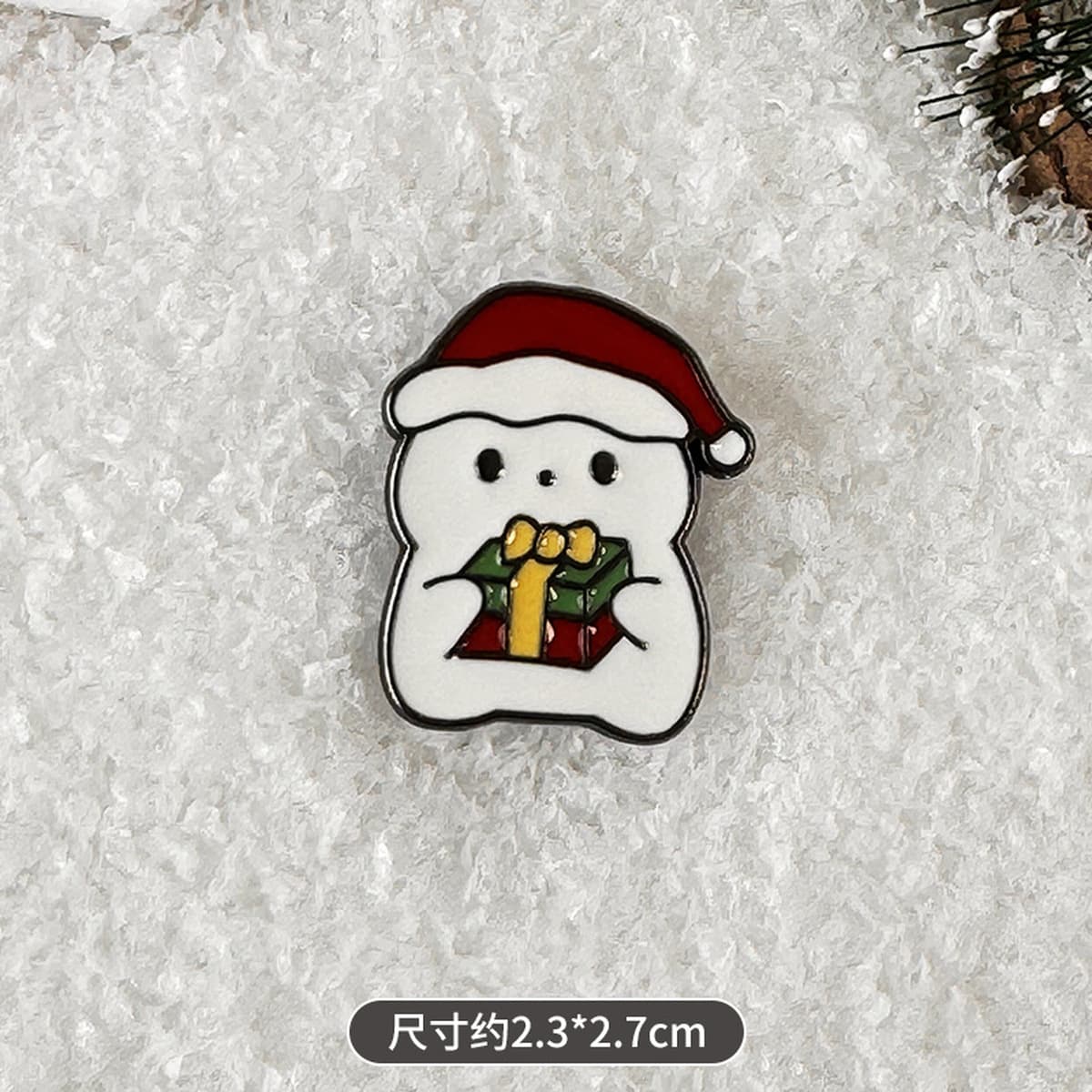 Брошь-значок Санта-Клаус, металлическая, в стиле мультфильма, с индивидуальным дизайном, рождественская брошь для одежды и...