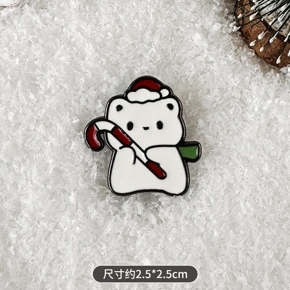 Брошь-значок Санта-Клаус, металлическая, в стиле мультфильма, с индивидуальным дизайном, рождественская брошь для одежды и...