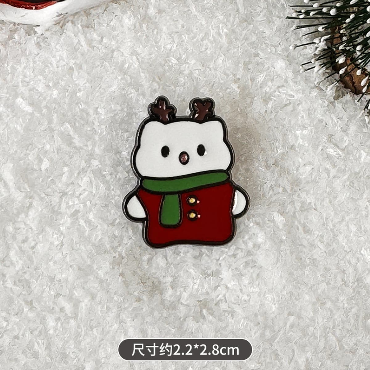 Брошь-значок Санта-Клаус, металлическая, в стиле мультфильма, с индивидуальным дизайном, рождественская брошь для одежды и...