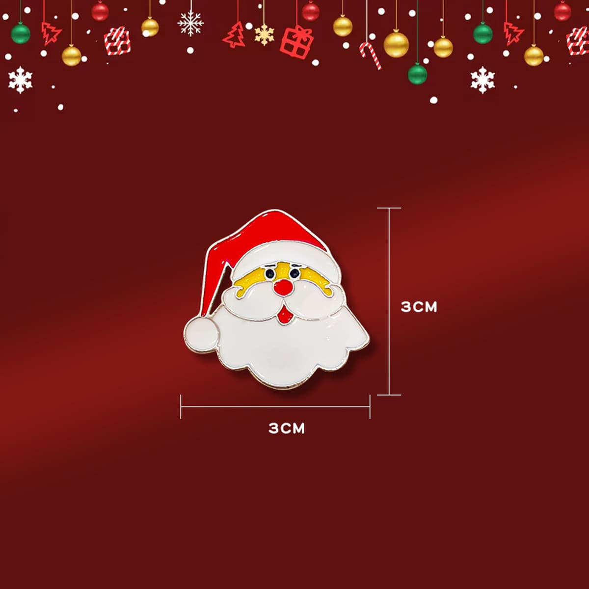 Рождественская брошь мультфильм капли масла металлический значок рождественские украшения старик дерево Лось колокольчик...