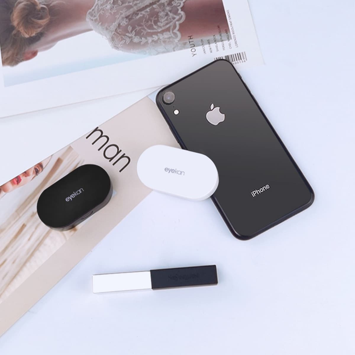 Кайда близорукость контактных линз чехол милый зрачок коробка Пара коробка простая портативная двойная коробка оптовая...