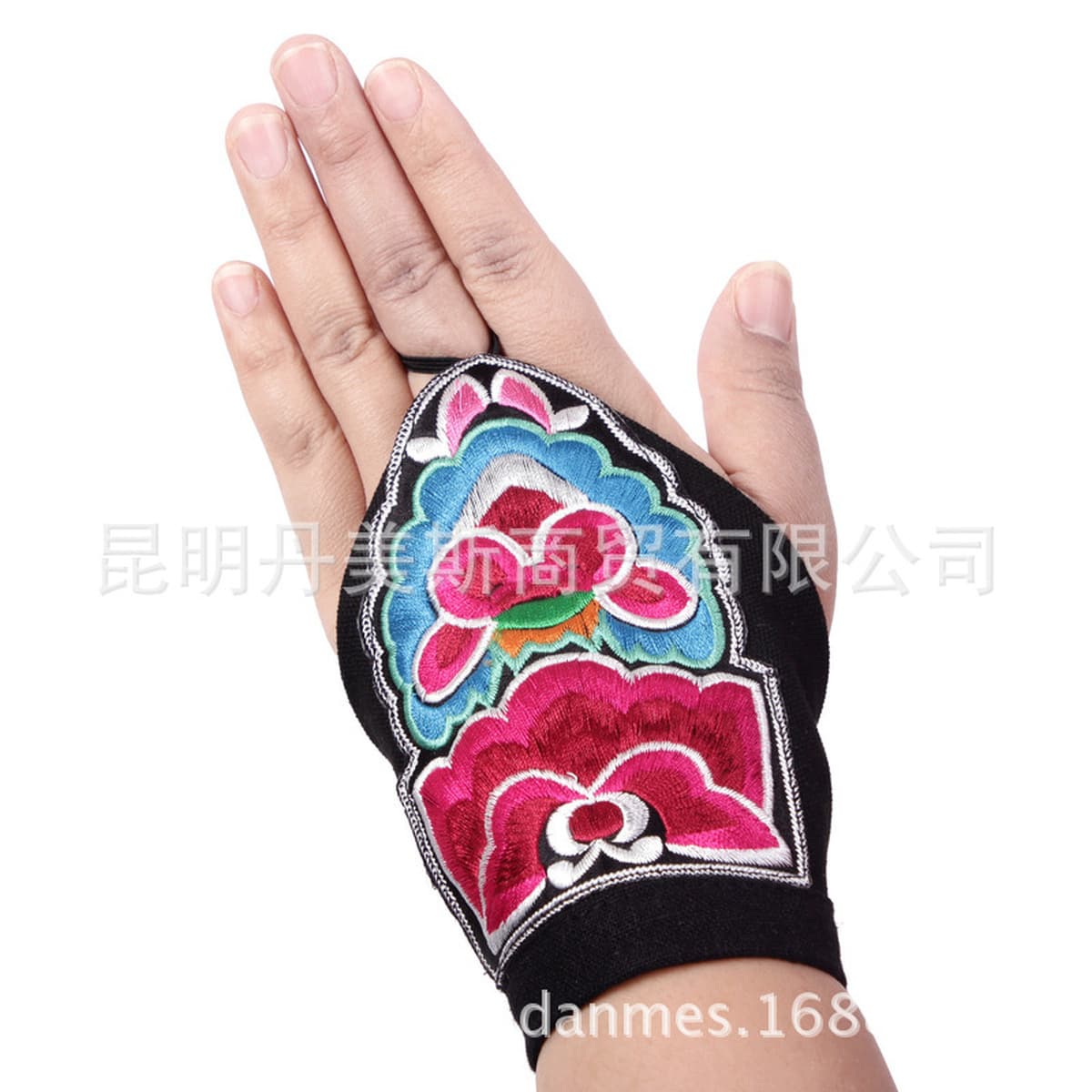Аксессуары для наручников с вышивкой в этническом стиле, Женский винтажный танцевальный браслет, перчатки с половиной...