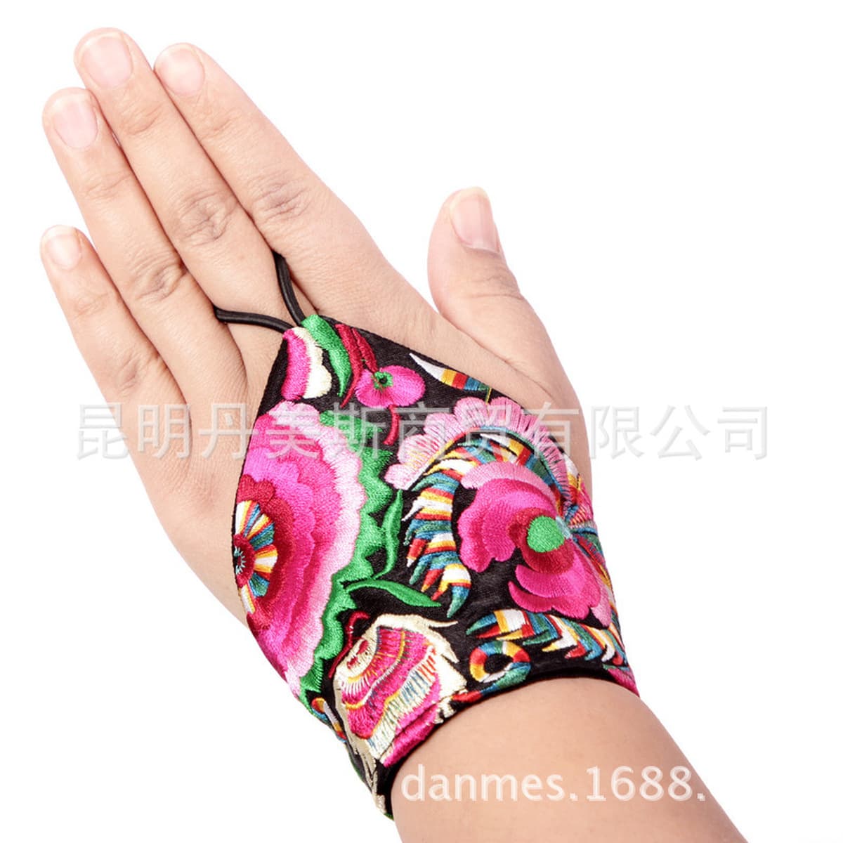 Аксессуары для наручников с вышивкой в этническом стиле, Женский винтажный танцевальный браслет, перчатки с половиной...