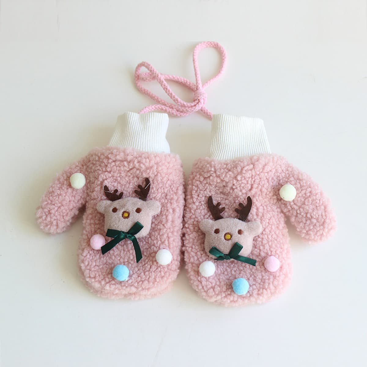 Осенние и зимние рождественские перчатки для женщин теплые перчатки для шеи