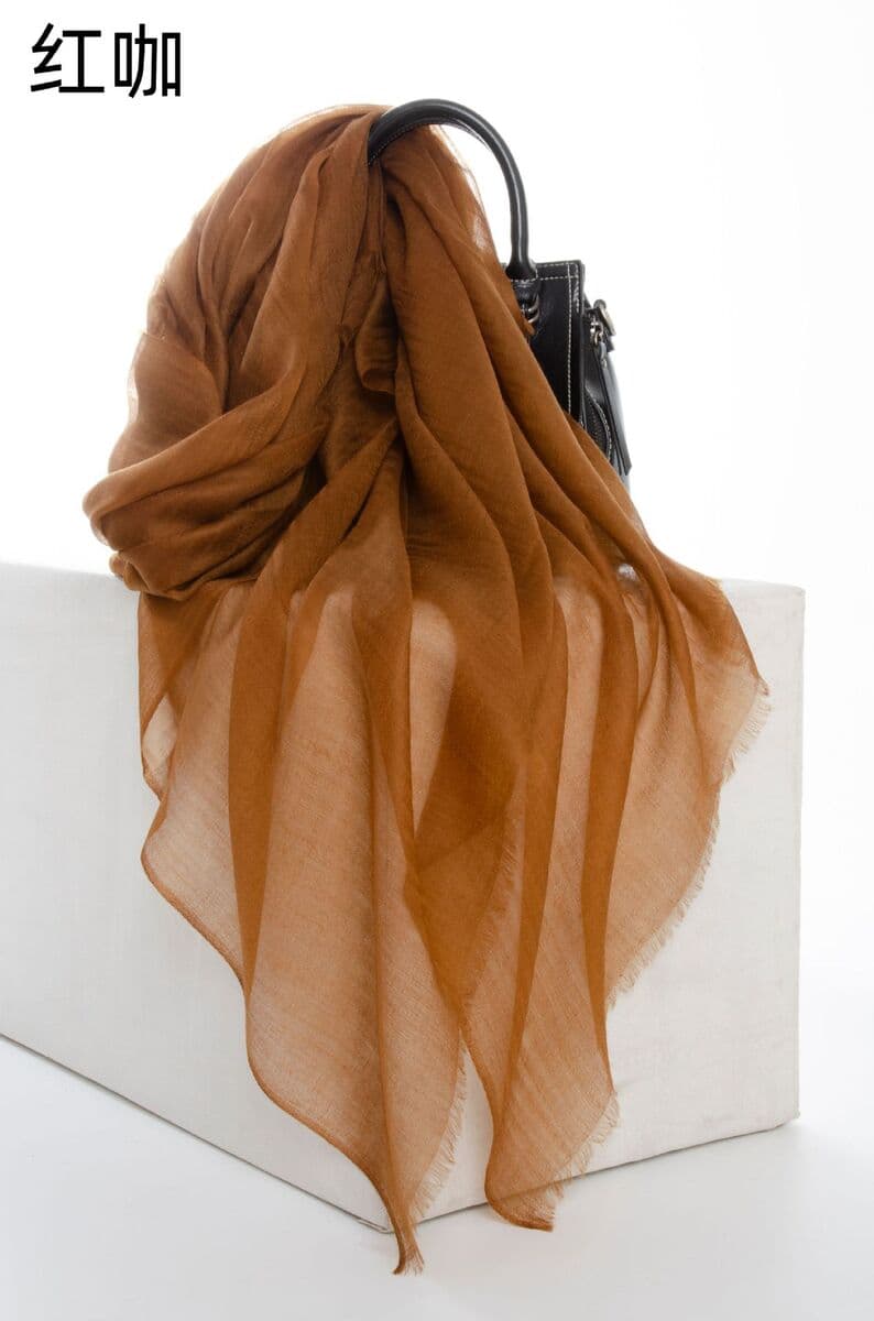 Внутренняя Монголия Фабрика Новый простой 400 шпалет тонкое кольцо бархатный шарф