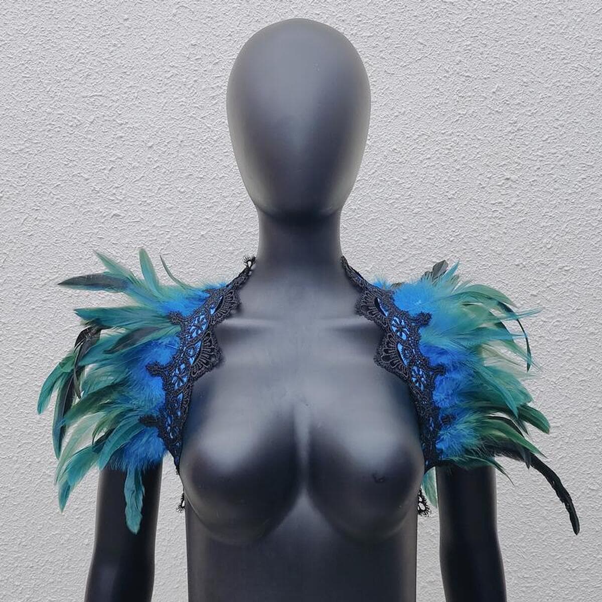 3-х кружевное кружевное перо платок хэллоуин маскарадное платье аксессуары для вечеринки реквизит поддельный воротник