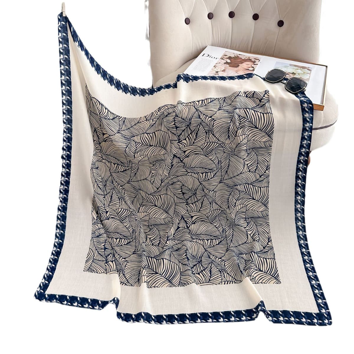 Анти-бархатный хлопчатобумажный принт модный дикий 90 квадратный шарф многофункциональный шарф с рубашкой модный шарф галстук