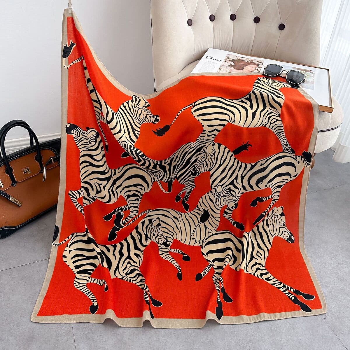 Анти-бархатный хлопчатобумажный принт модный дикий 90 квадратный шарф многофункциональный шарф с рубашкой модный шарф галстук