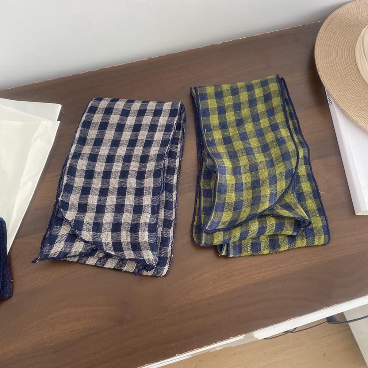 100% льняной шелковый шарф женский японский узкий вариант маленький длинный шарф дикий художественный ретро стримеры...