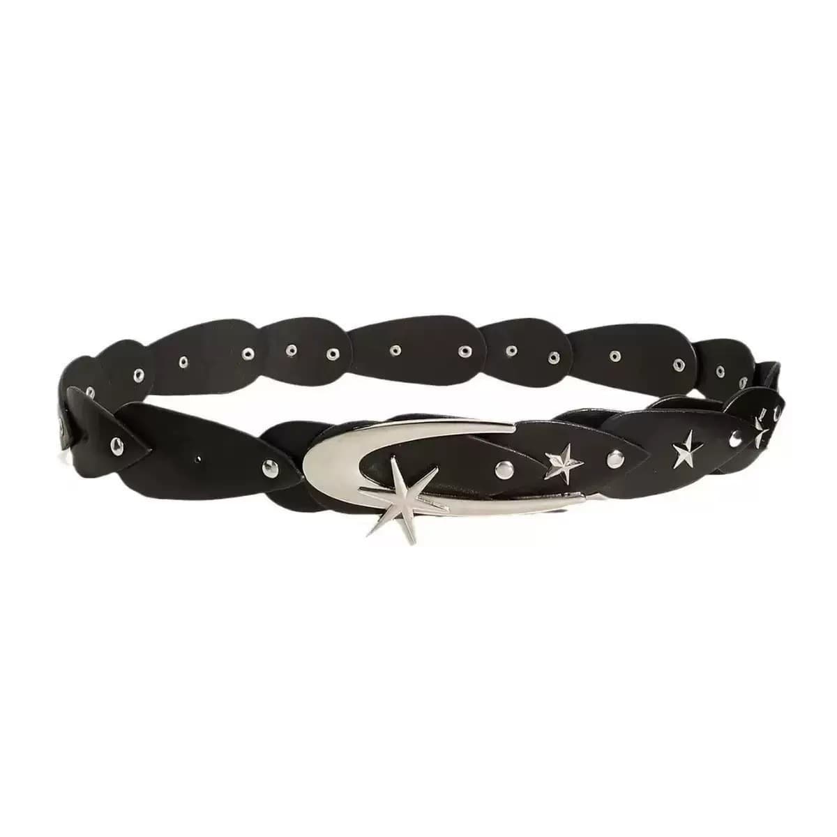 Широкий женский ремень с нишевой звездой в дизайнерском стиле, декоративный аксессуар для юбок, нишевый ремень, обтягивающий...