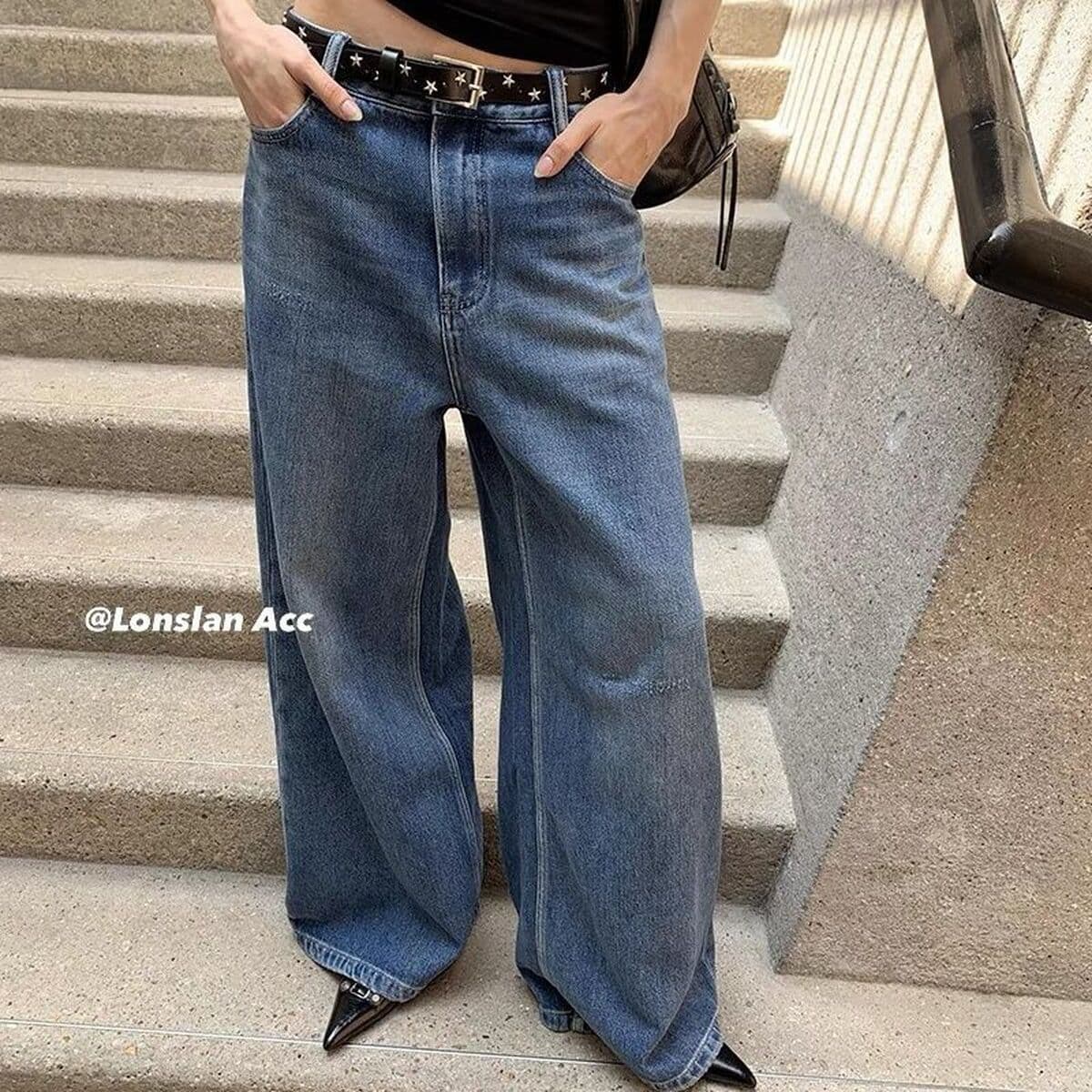 Ремень со звездами в стиле панк с заклепками Женские аксессуары джинсы дизайн смысл ниша Y2K горячие девушки Пятиконечная...