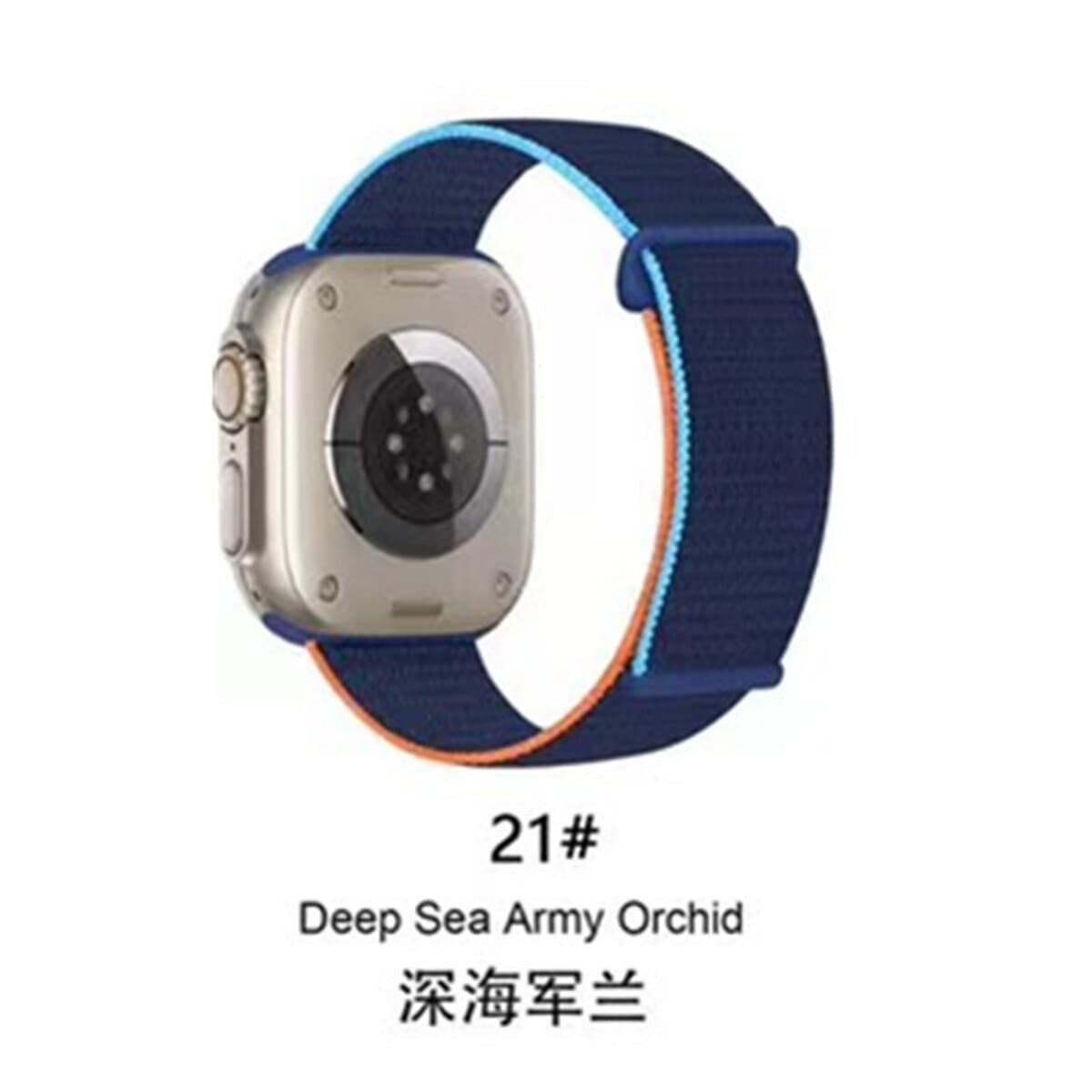 Подходит для ремешка Apple Watch, нейлоновый ремешок с петлей, ремешок на липучке для iWatch S11, Apple Watch Ultra 2.