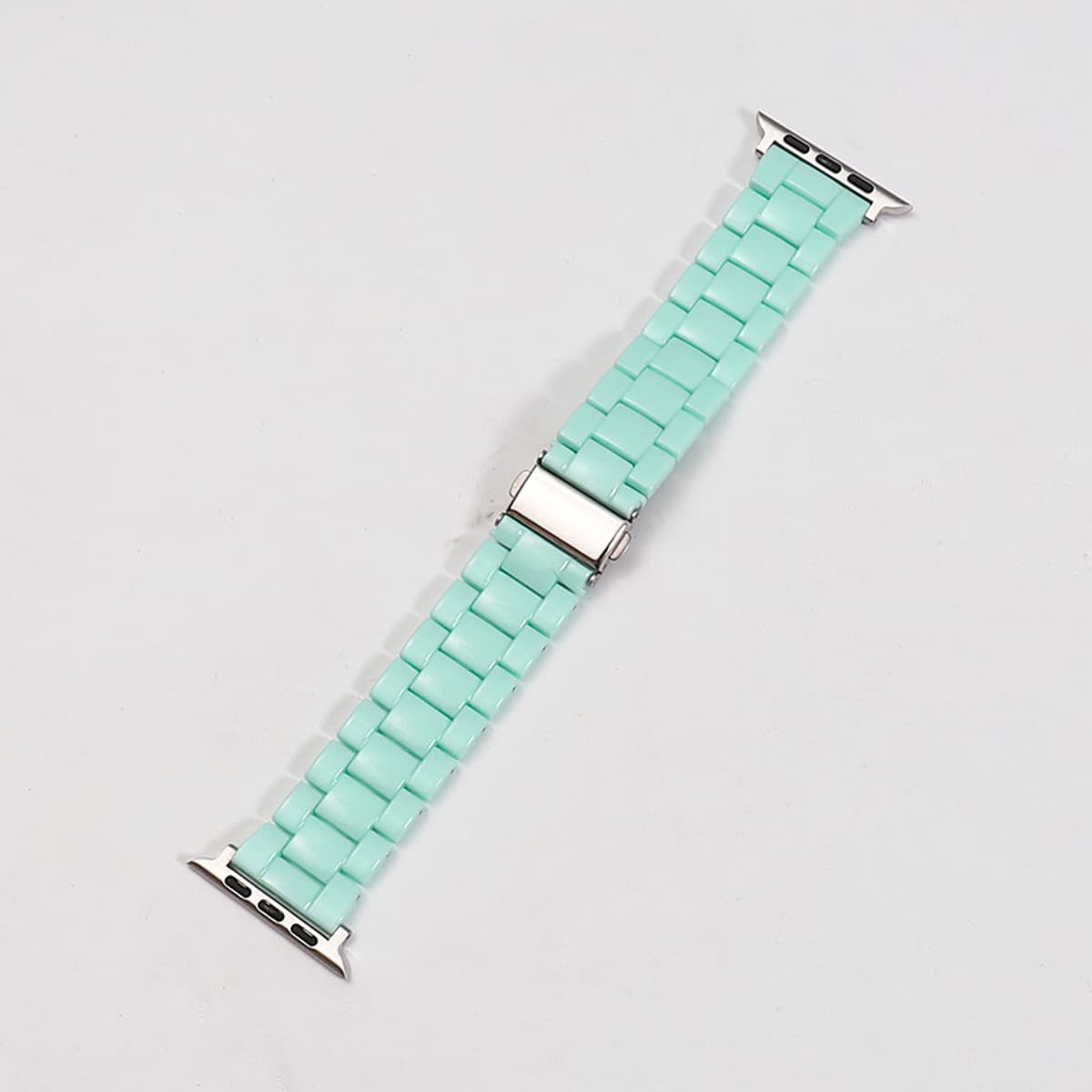 Подходит для ремешка для умных часов Apple 1-8 поколения Candy Color Resin Акриловый прозрачный радужный ремешок Прямой