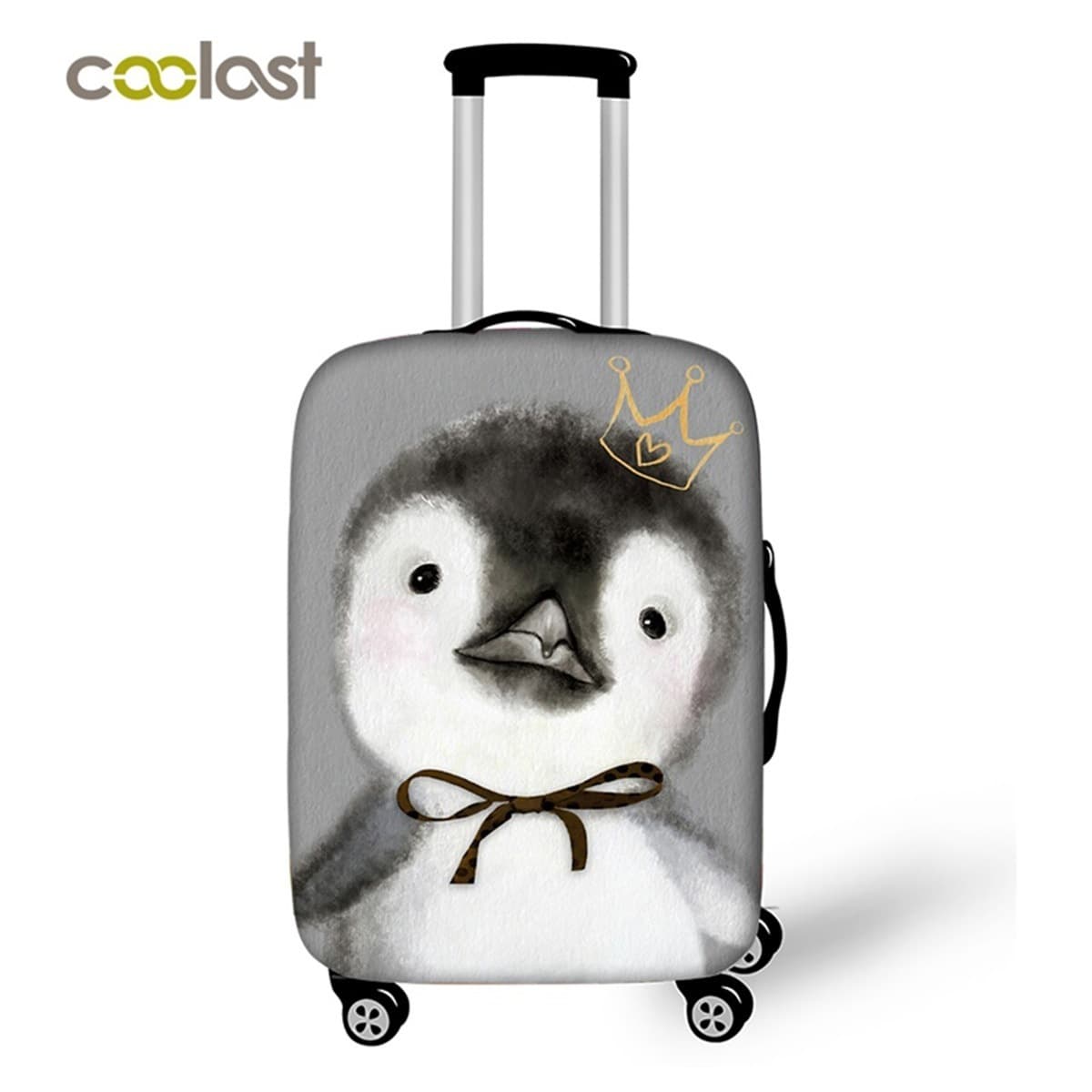 2024 Трансграничный милый ветер Иллюстрация животных цифровая печать утолщенный чехол для багажа высокая эластичная защитная...