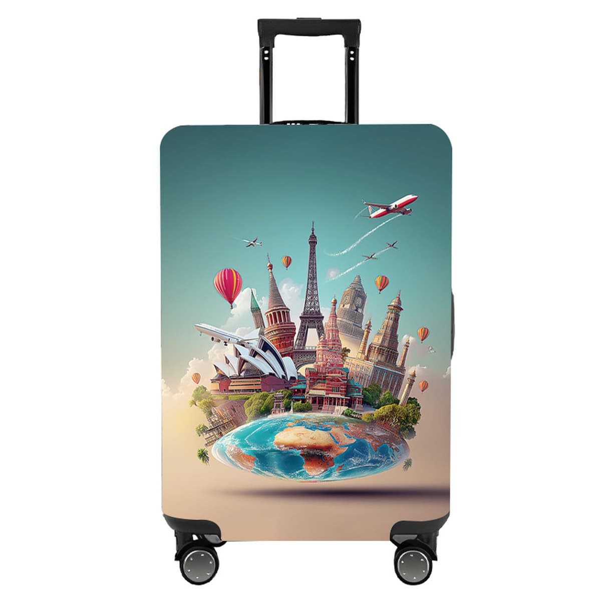 Утолщенный износостойкий эластичный чехол для чемодана на колесиках, защитный чехол для чемодана, 20/24/28/ 30inch...