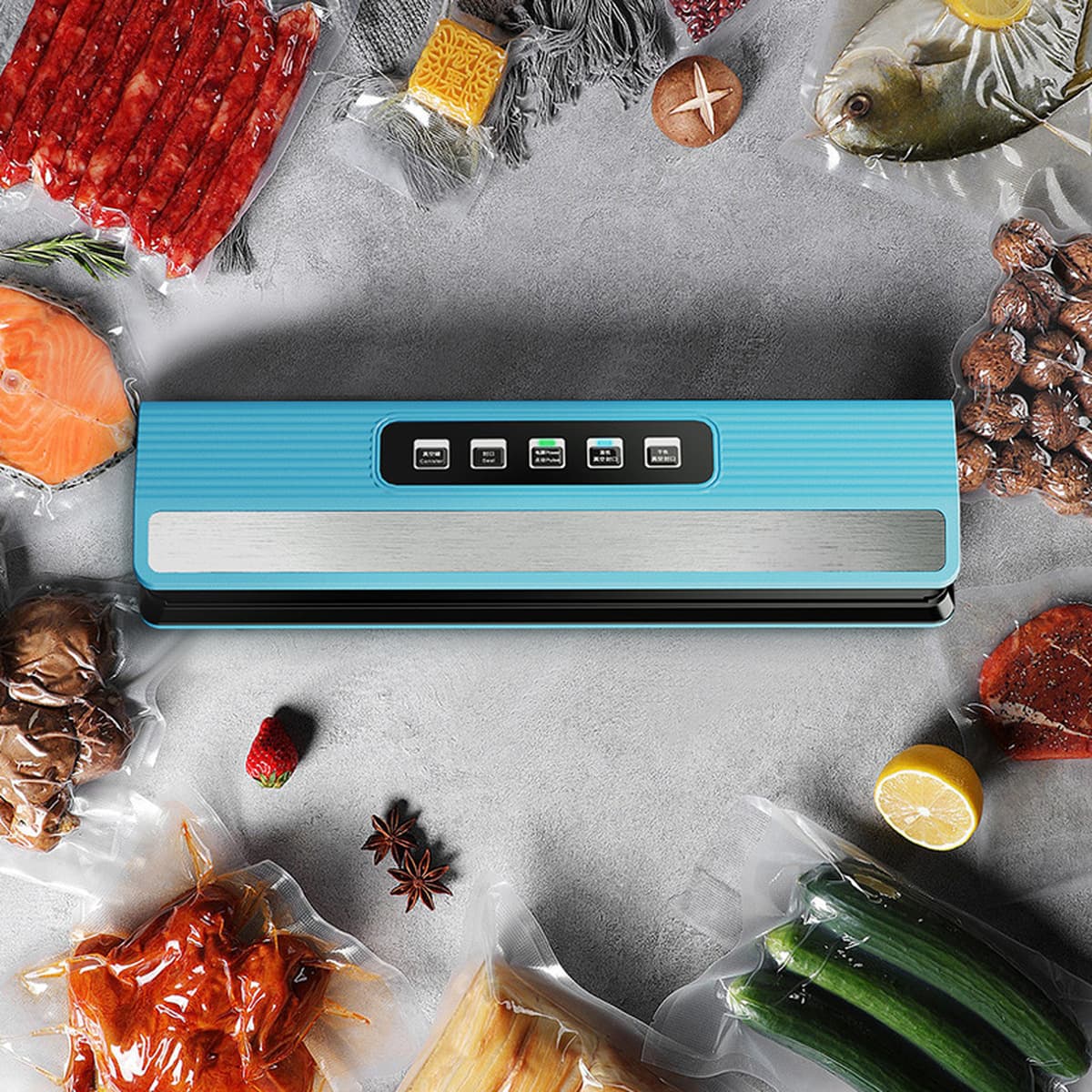 Внешняя торговля новая вакуумная упаковочная машина с беспроводной зарядкой бытовая коммерческая вакуумная упаковочная...