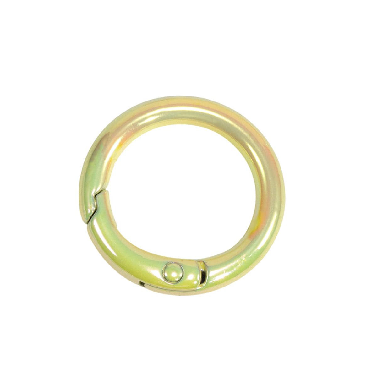 Цветная пружинная Пряжка УФ-покрытие кольцо Открытое кольцо пружинное кольцо брелок DIY аксессуары сплав соединительное...