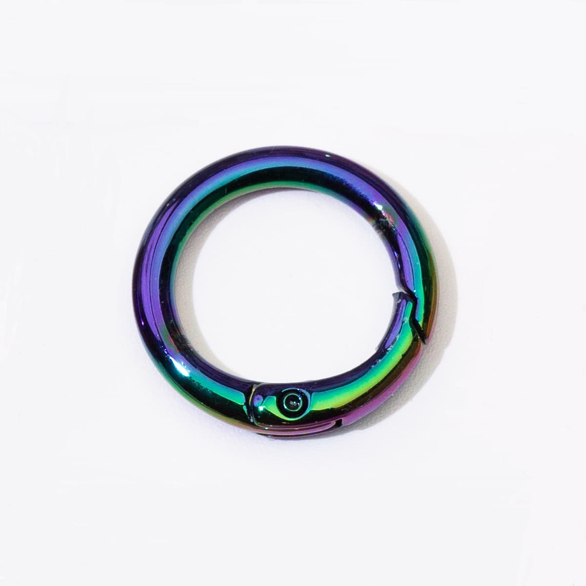 Цветная пружинная Пряжка УФ-покрытие кольцо Открытое кольцо пружинное кольцо брелок DIY аксессуары сплав соединительное...