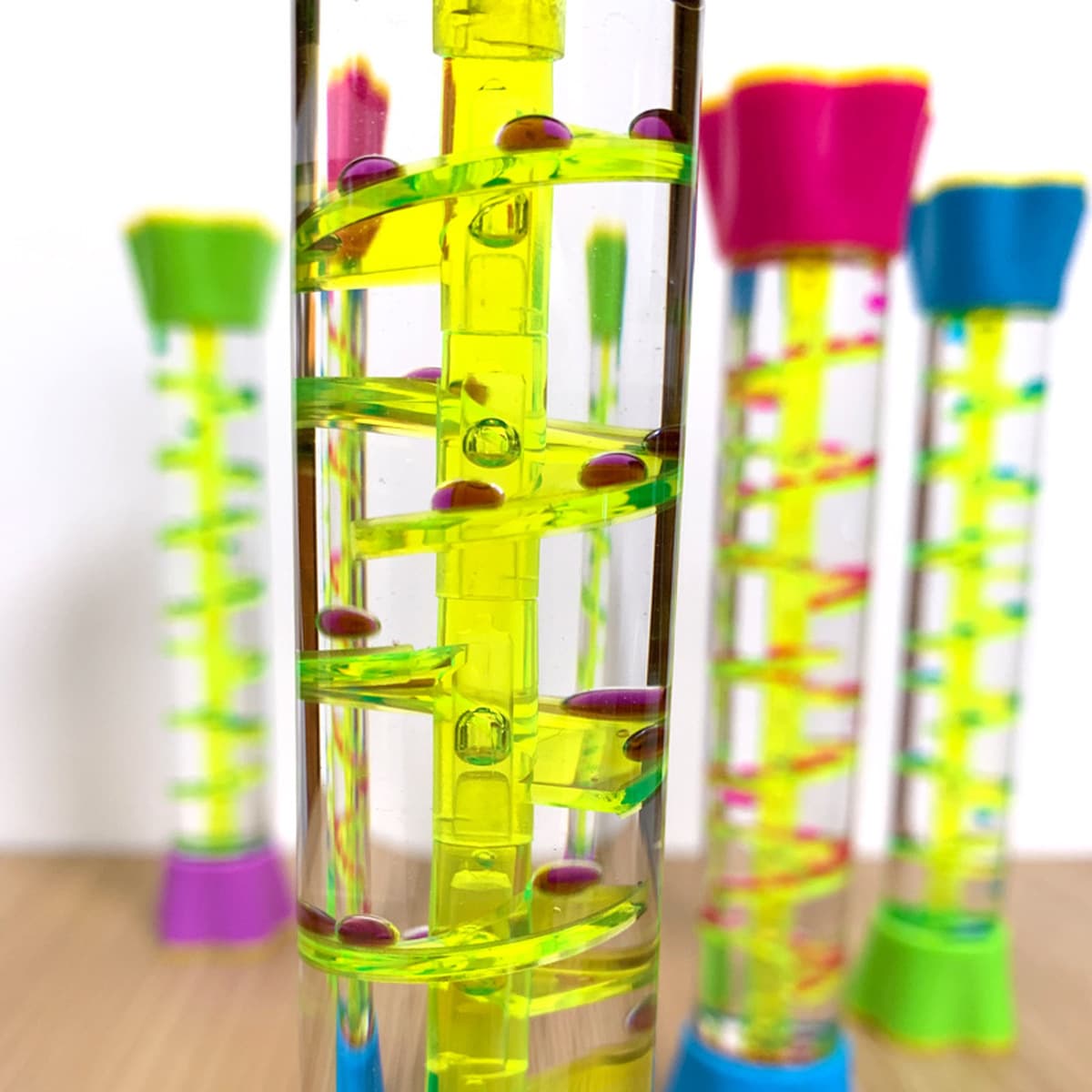 Креативные красочные длинные колонны, спиральные масляные капли, декомпрессия, скучные настольные ремесленные украшения,...