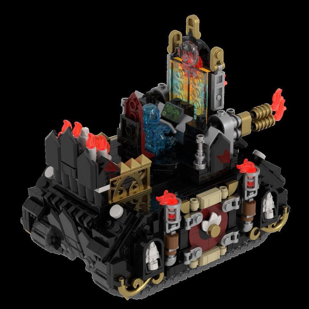 Высокие кирпичные детали moc Warhammer 40k, автомобиль Sacrifice, бронетранспортер, штурмовая бутилированная вода, детские...