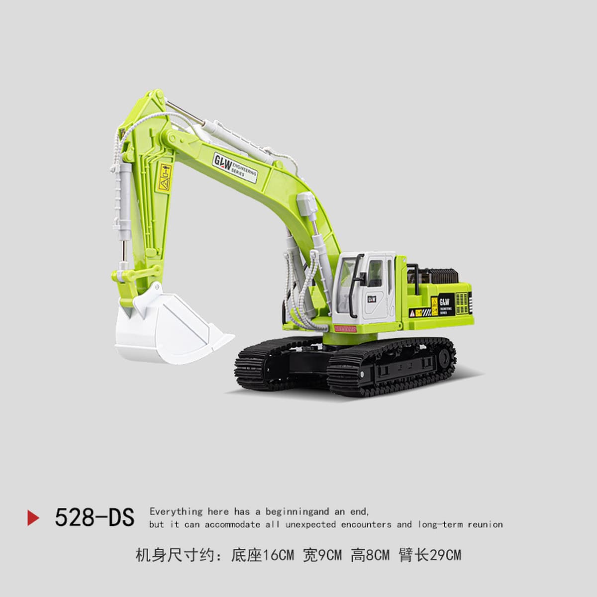 Детская игрушечная машинка из сплава, имитация большого экскаватора, модель самосвала, игрушка-транспорт для мальчиков,...