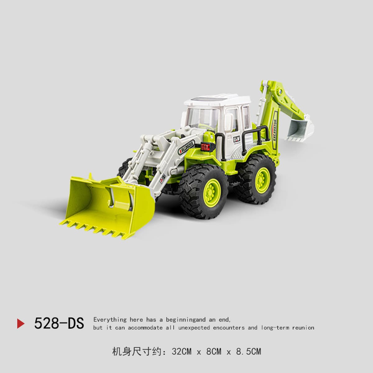 Детская игрушечная машинка из сплава, имитация большого экскаватора, модель самосвала, игрушка-транспорт для мальчиков,...
