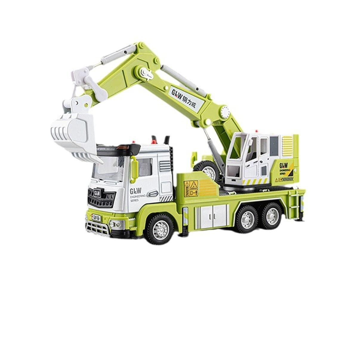 Детская игрушечная машинка из сплава, имитация большого экскаватора, модель самосвала, игрушка-транспорт для мальчиков,...