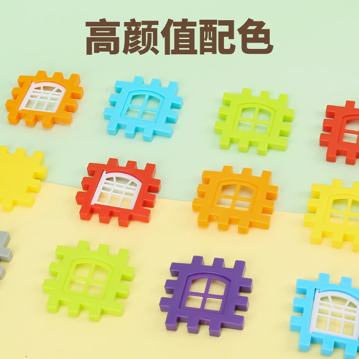 Новые строительные блоки для дома с окнами, большие развивающие блоки для детей детского сада, игрушки-домики для...
