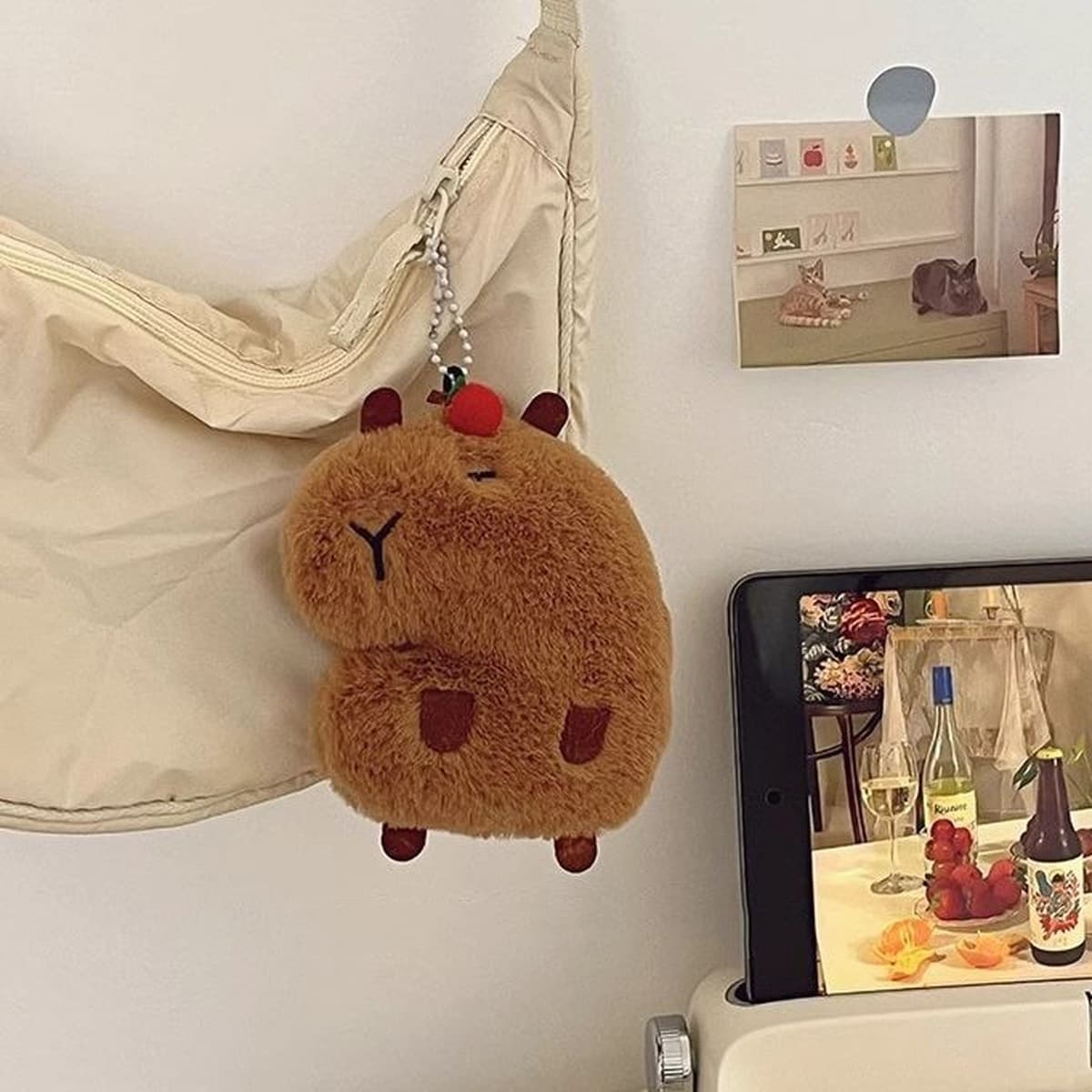 Новый мультяшный куклы капибары плюшевые куклы подвески для ключей для свадьбы оптом