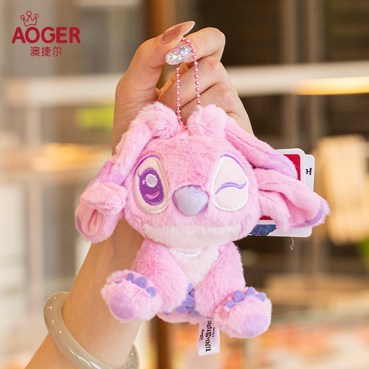 Аутентичный мягкий кулон Disney Stitch Lilo and Stitch Angel Series, брелок для куклы с героями мультфильмов