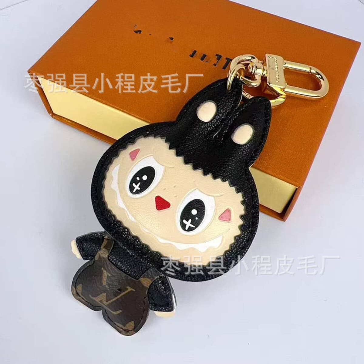 Популярная подвеска Labubu Labubu, кукла-мультяшная пара, брелок для телефона, подвеска для сумки, металлический подарок