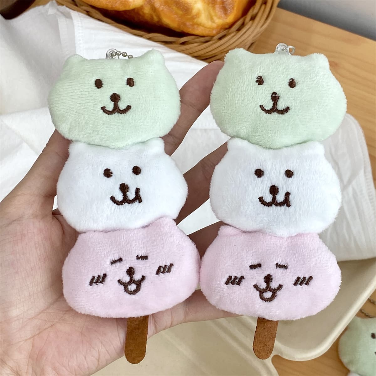 Мягкий самокритический медвежонок-кулон Nagago, шарик-кукла, девичье сердце, школьный рюкзак, декоративный кулон, аксессуар...