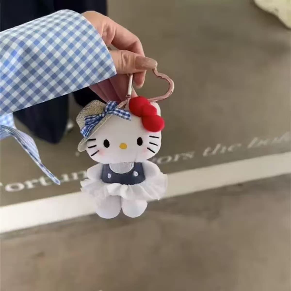 Милый мультфильм гавайский плавательный круг Kitty плюшевые куклы подвеска Ktcat школьная сумка подвеска брелок подарок