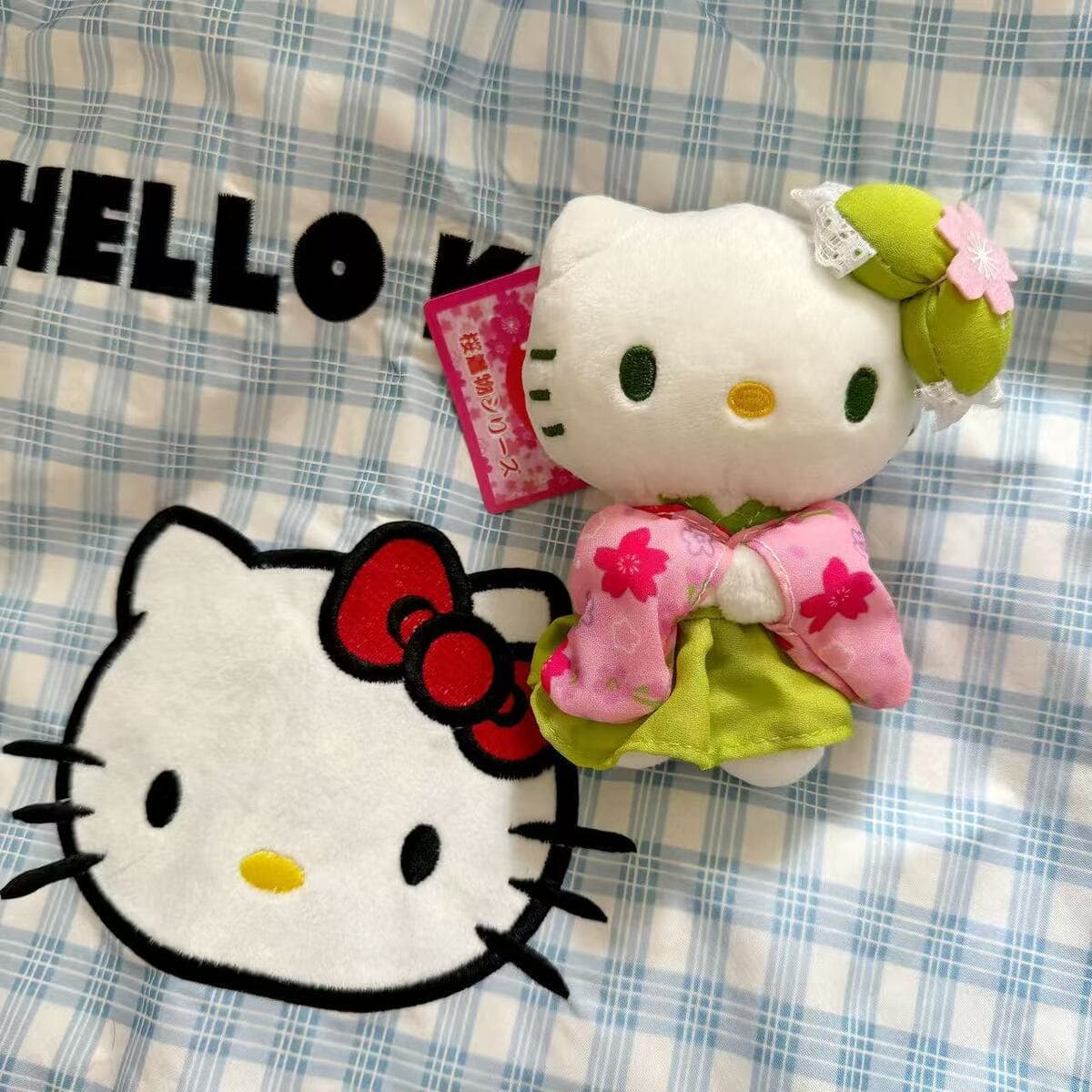 Милый мультфильм гавайский плавательный круг Kitty плюшевые куклы подвеска Ktcat школьная сумка подвеска брелок подарок