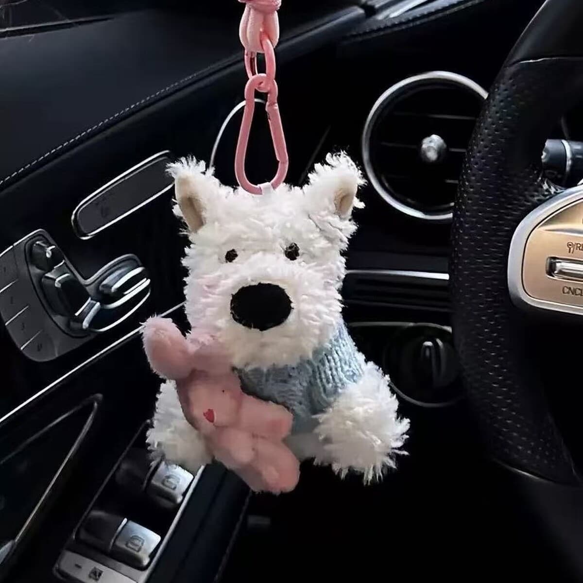 Автомобиль Youpin West Highland щенок плюшевая игрушка кукла кукла сумка брелок подвеска слепая коробка подарок