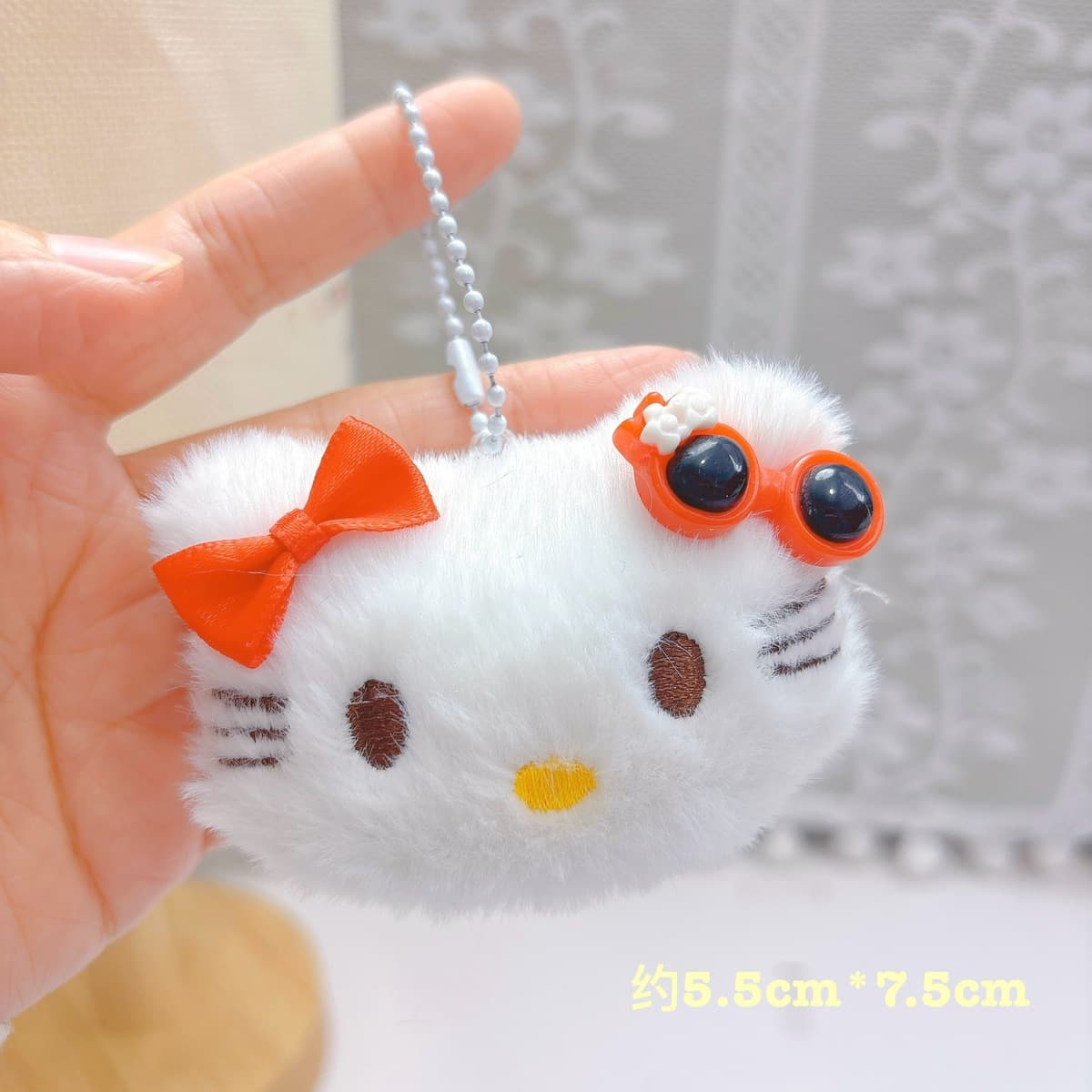 Популярный пищащий плюшевый брелок-подвеска в виде милого котенка, игрушка для автоматов с игрушками, плюшевая кукла