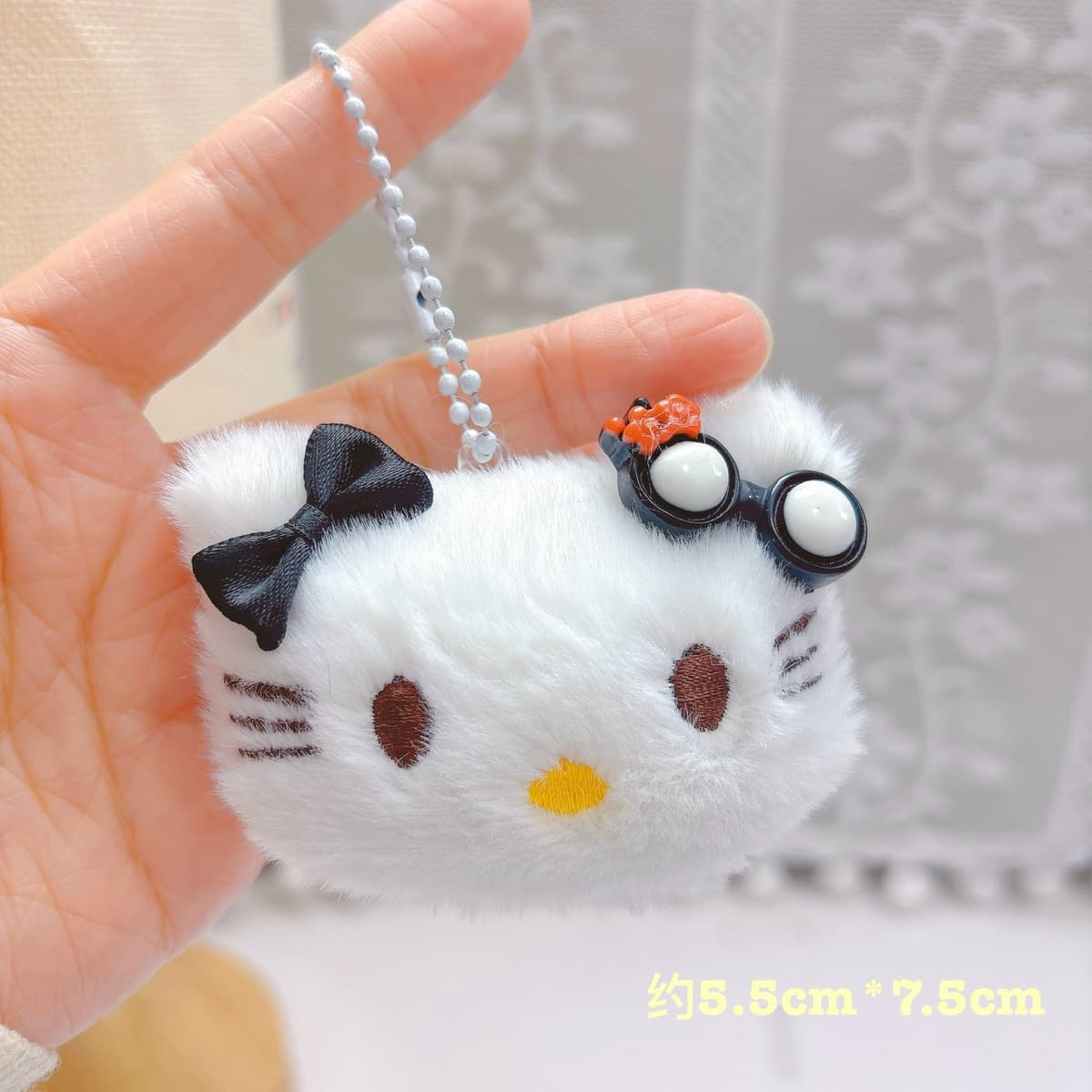 Популярный пищащий плюшевый брелок-подвеска в виде милого котенка, игрушка для автоматов с игрушками, плюшевая кукла