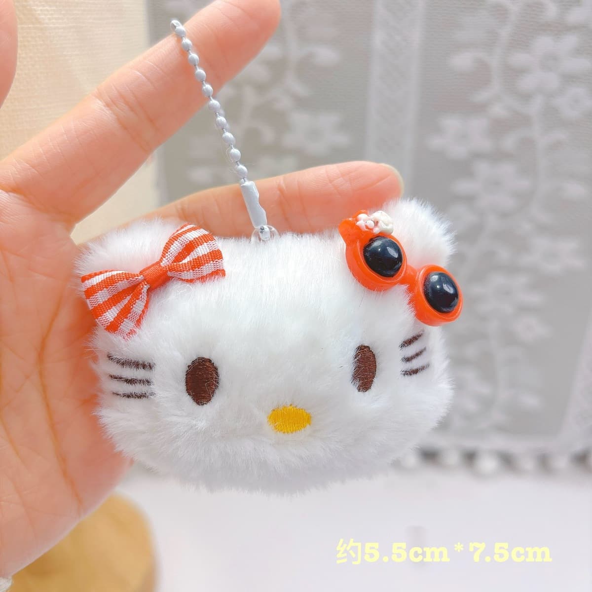 Популярный пищащий плюшевый брелок-подвеска в виде милого котенка, игрушка для автоматов с игрушками, плюшевая кукла
