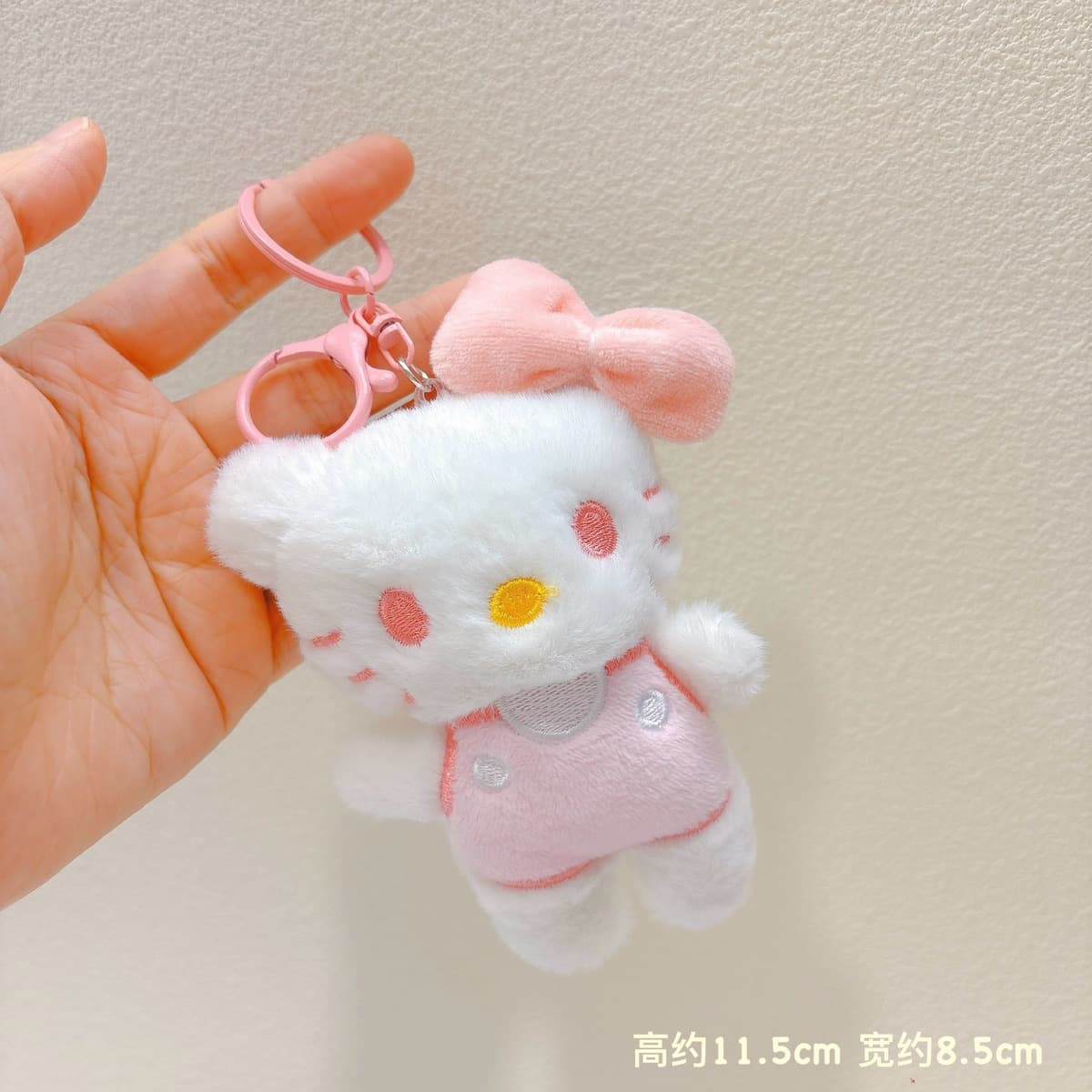 Популярный пищащий плюшевый брелок-подвеска в виде милого котенка, игрушка для автоматов с игрушками, плюшевая кукла