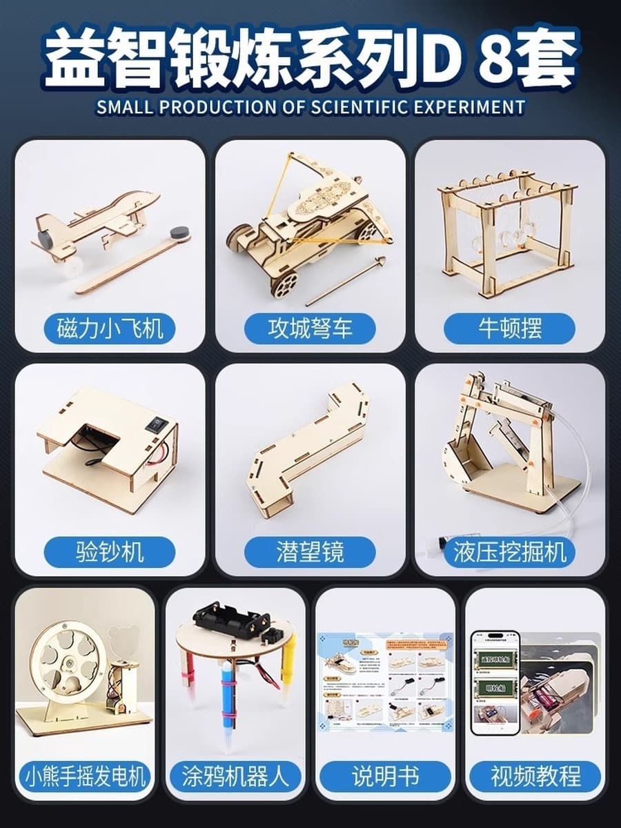Научный экспериментальный набор ручной генератор студенты технологии делают маленькие изобретения diy детские развивающие...