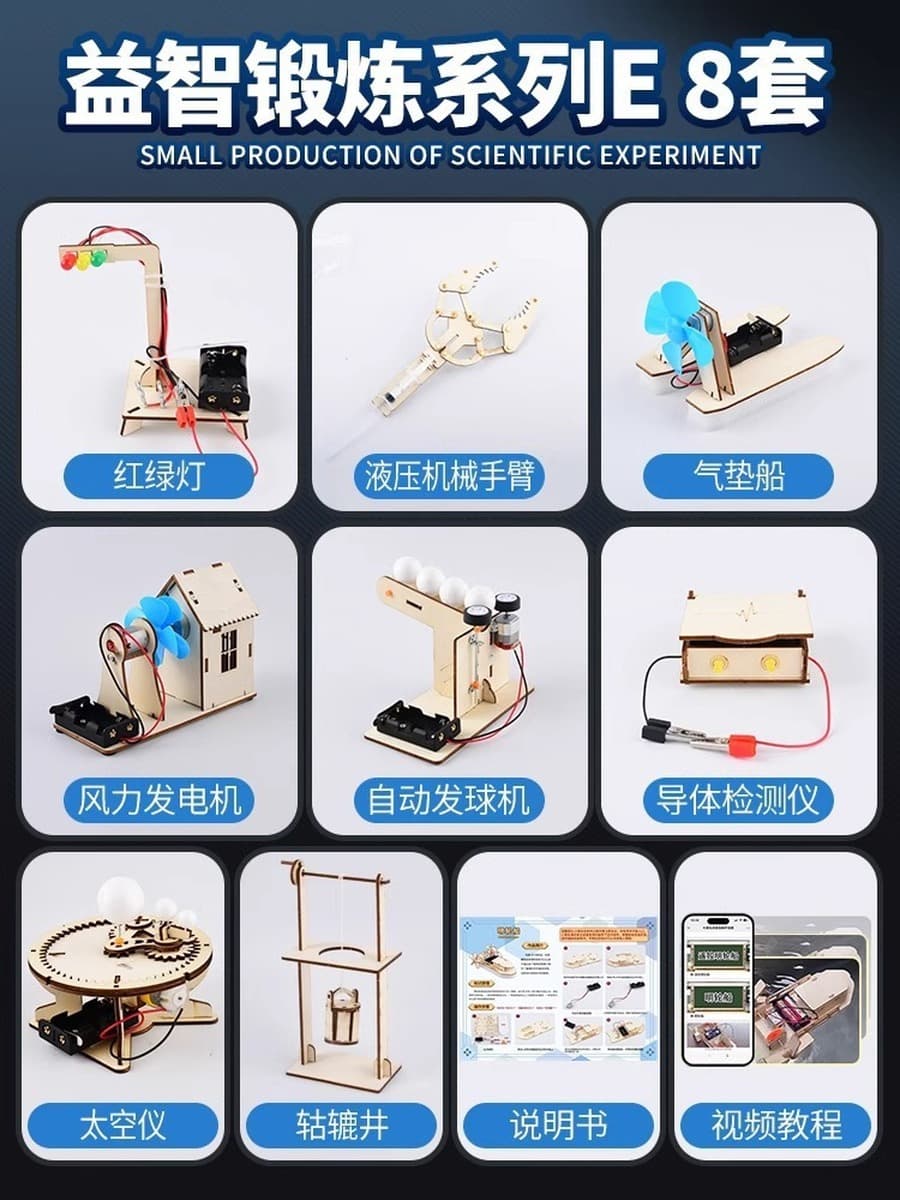 Научный экспериментальный набор ручной генератор студенты технологии делают маленькие изобретения diy детские развивающие...