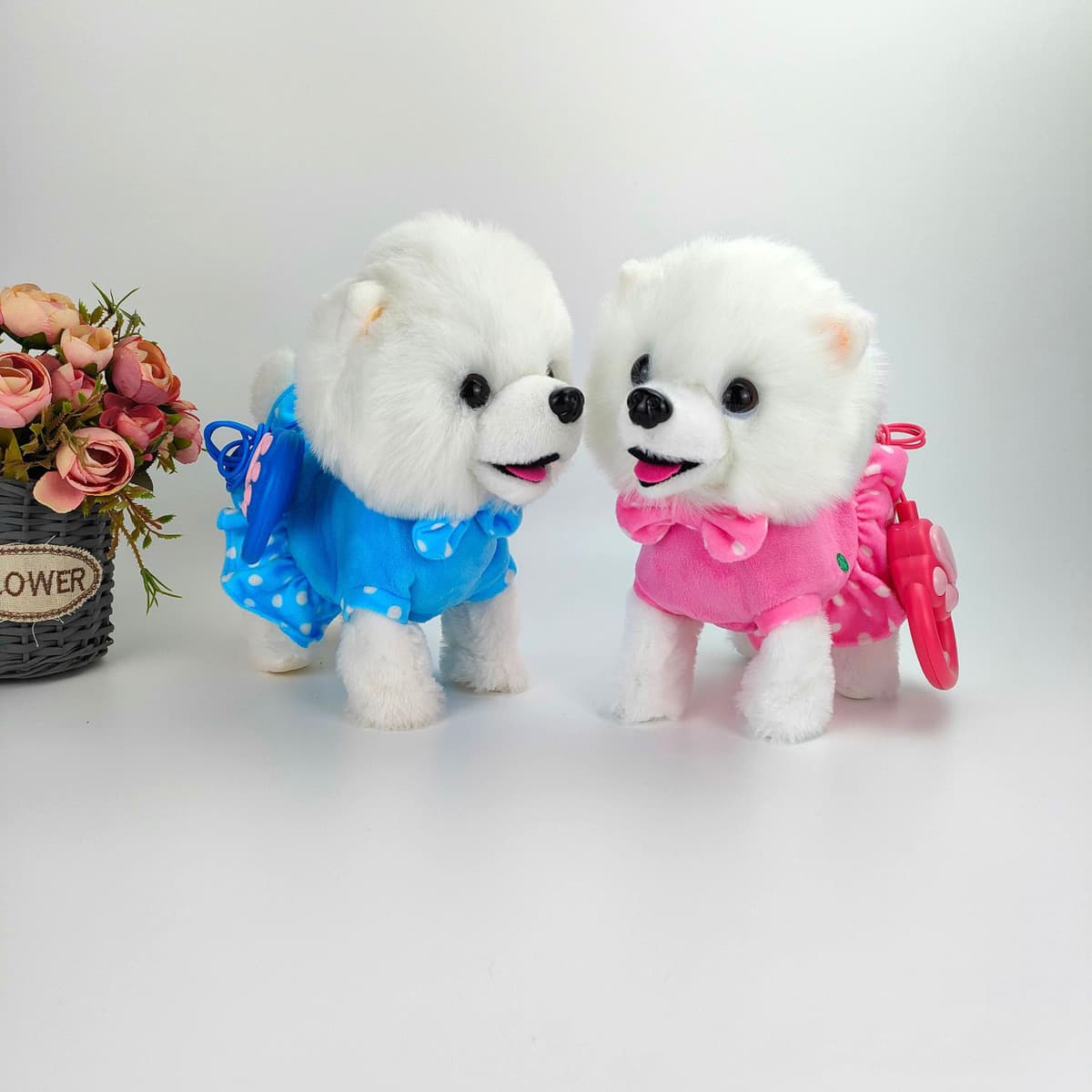 Трансграничное моделирование электрическая игрушка собака Детская милая плюшевая домашняя игрушка с дистанционным...