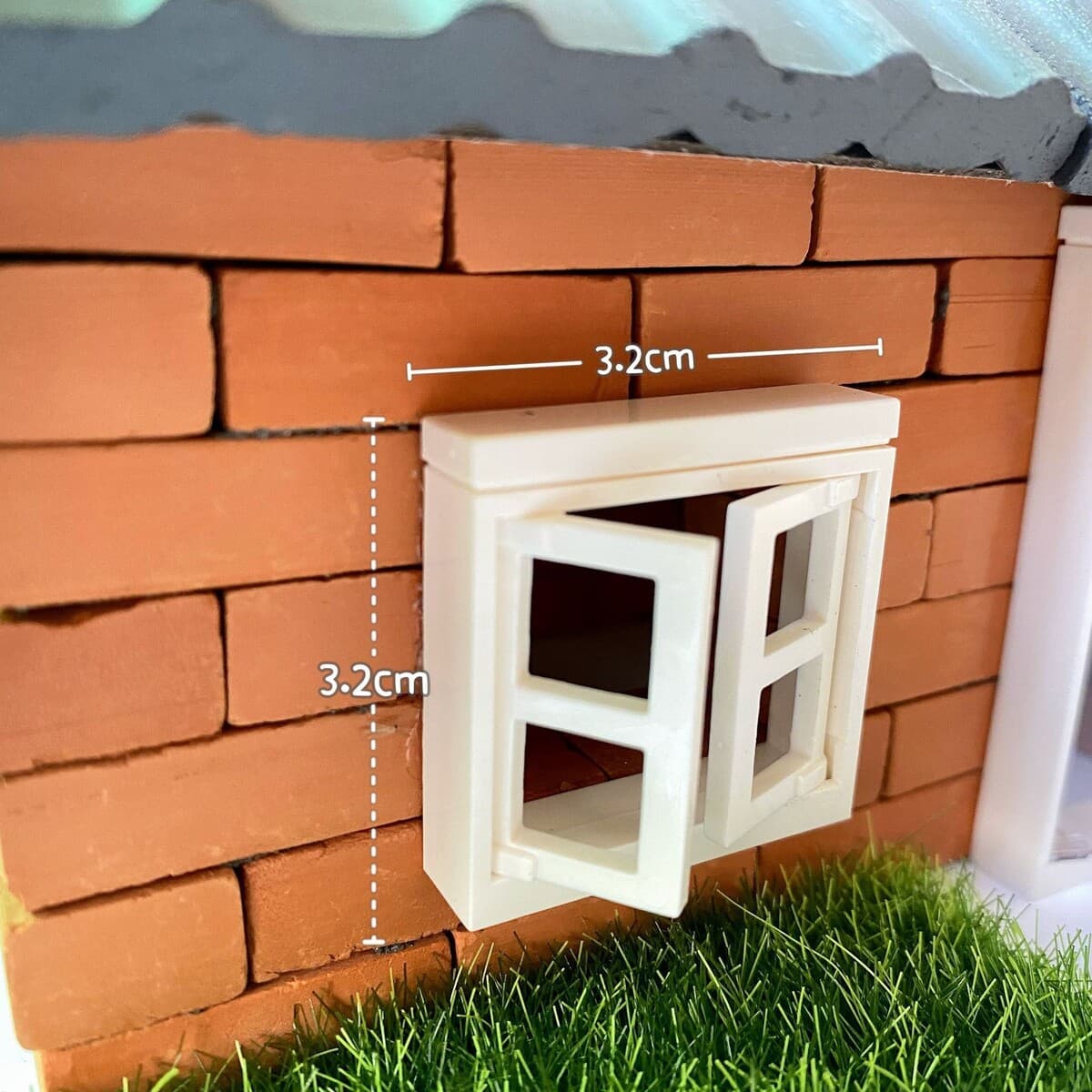 Мини-модель двери и окна маленький кукольный домик Мейсона DIY коттедж подвижное открытие и закрытие миниатюрной двери