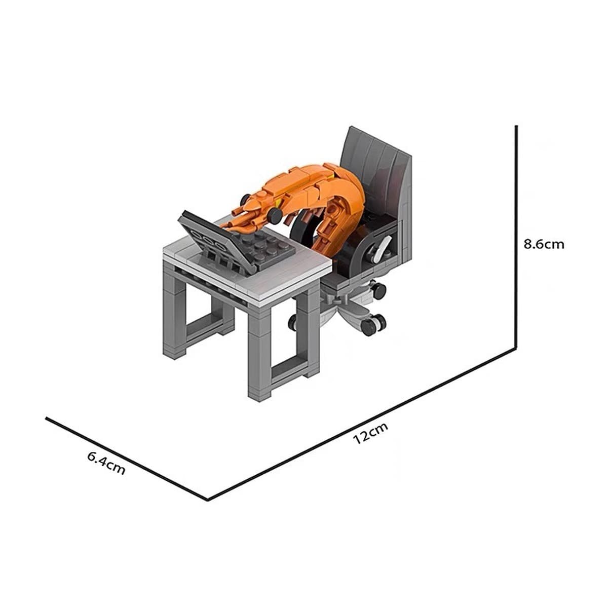 Не друг, строительный блок, креветка, MOC, орнамент, обучающая сборка, игрушка, интернет-знаменитость, горячий тренд,...