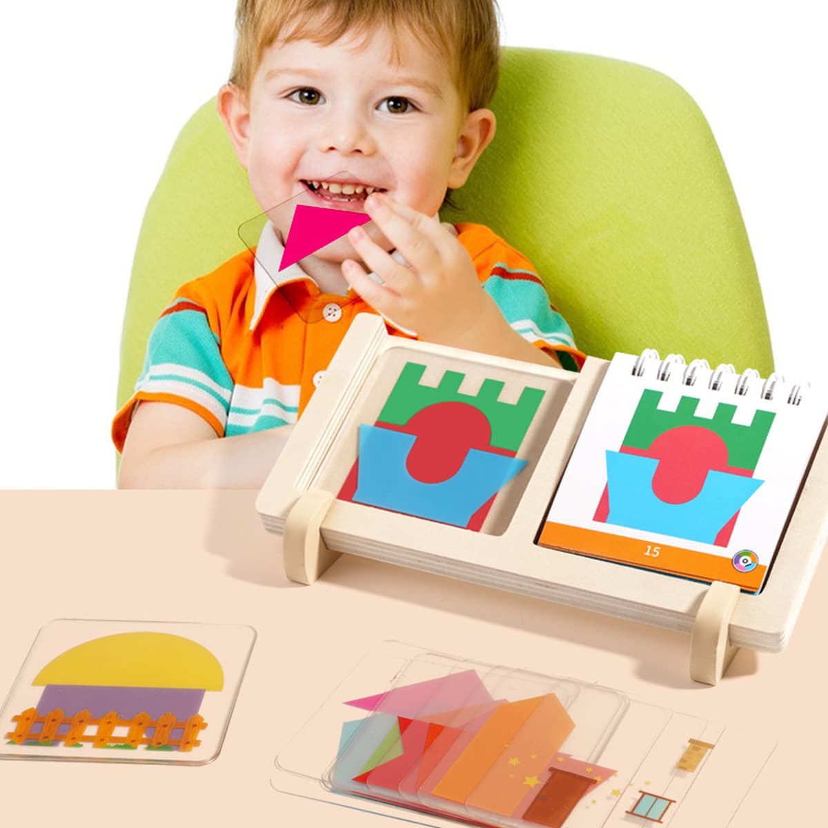 Геометрический дом дизайнер игрушка детская головоломка упражнение геометрическая графика пространство мышление логическое...