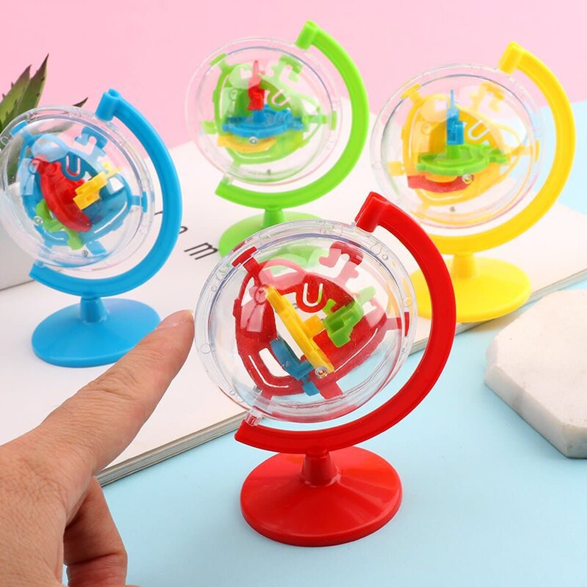 50 уровней интеллектуального глобуса лабиринт мяч стереоскопический баланс шарик ходовой лабиринт дети прорывные игры...