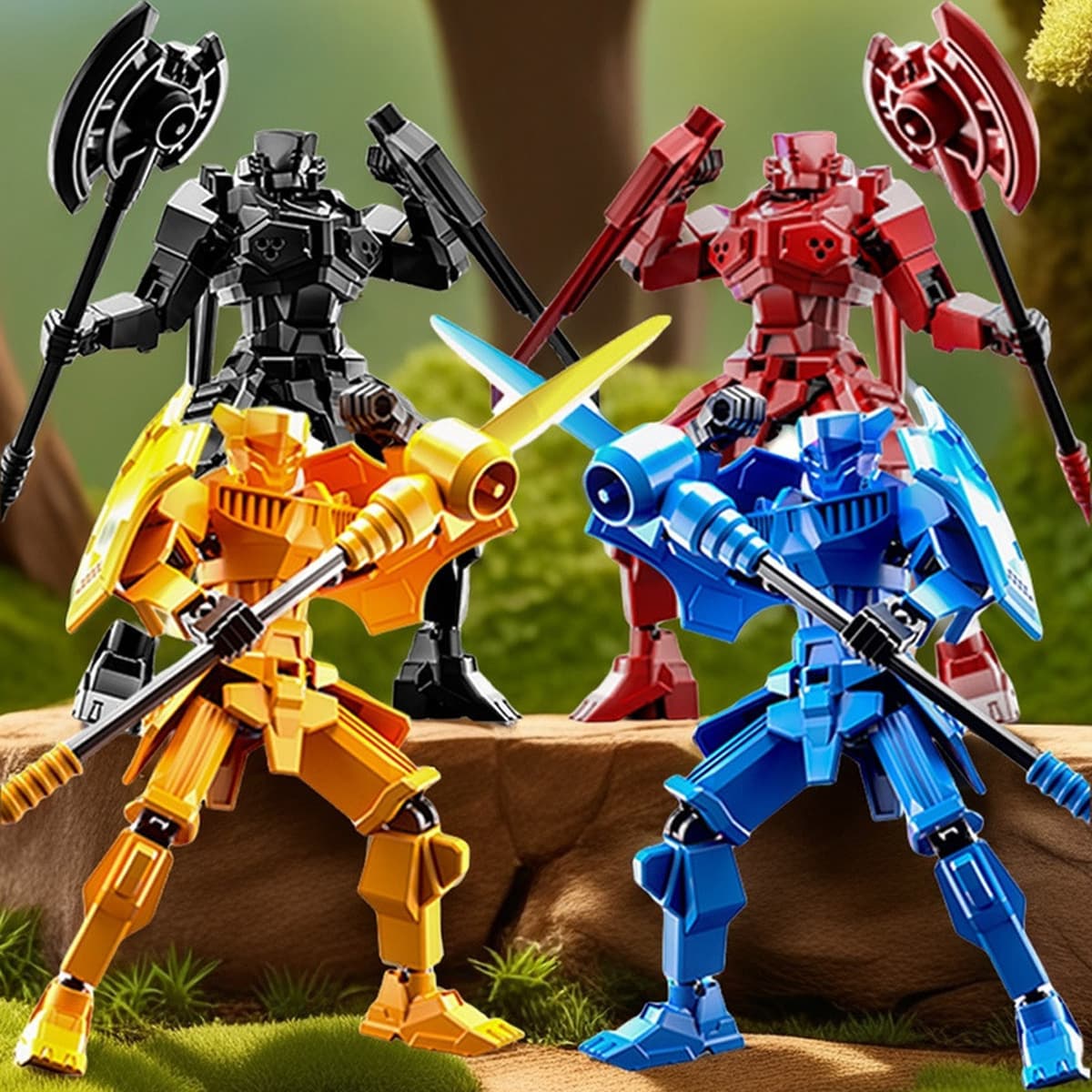 Justice Shield Lucky Doll Warrior 13 Многосуставная подвижная кукла Игрушка в сборе Трансформация Меха Модель Кукла